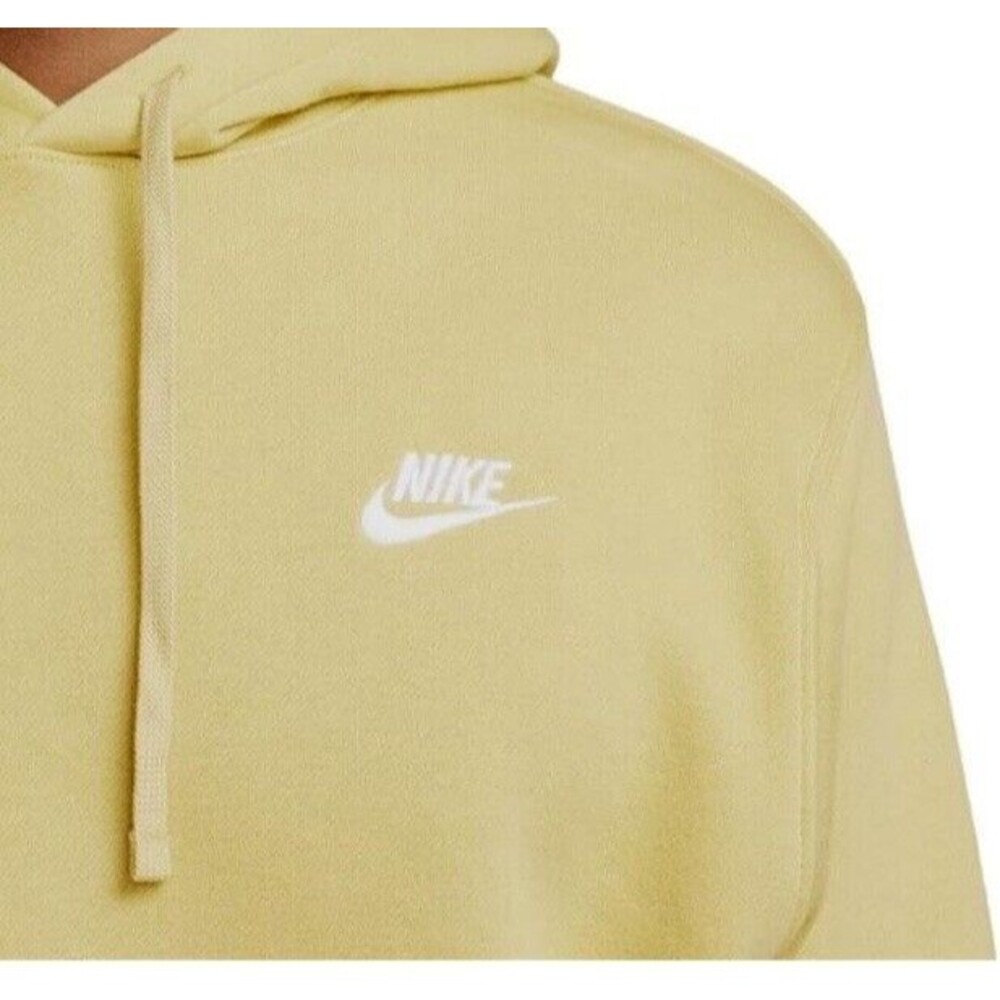 Nike Sportswear Club Fleece BV2654-720 Hoodie Gold/White Men Size XL BRAND NEW - Picture 4 of 6